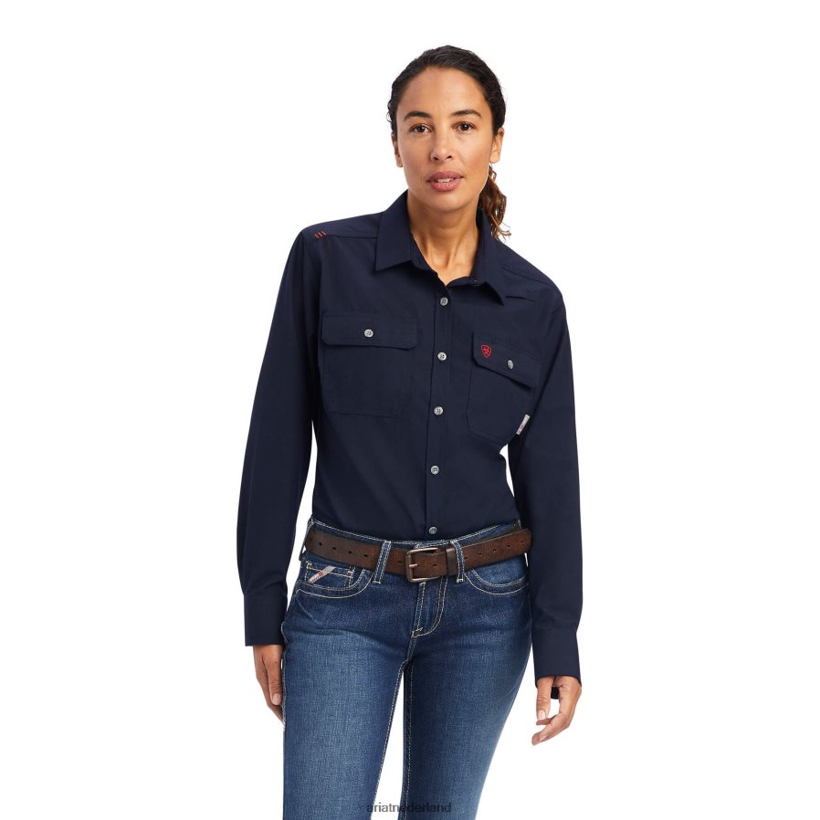 marine fr vederlicht werkshirt Ariat vrouwen topjes PJ26LN3054
