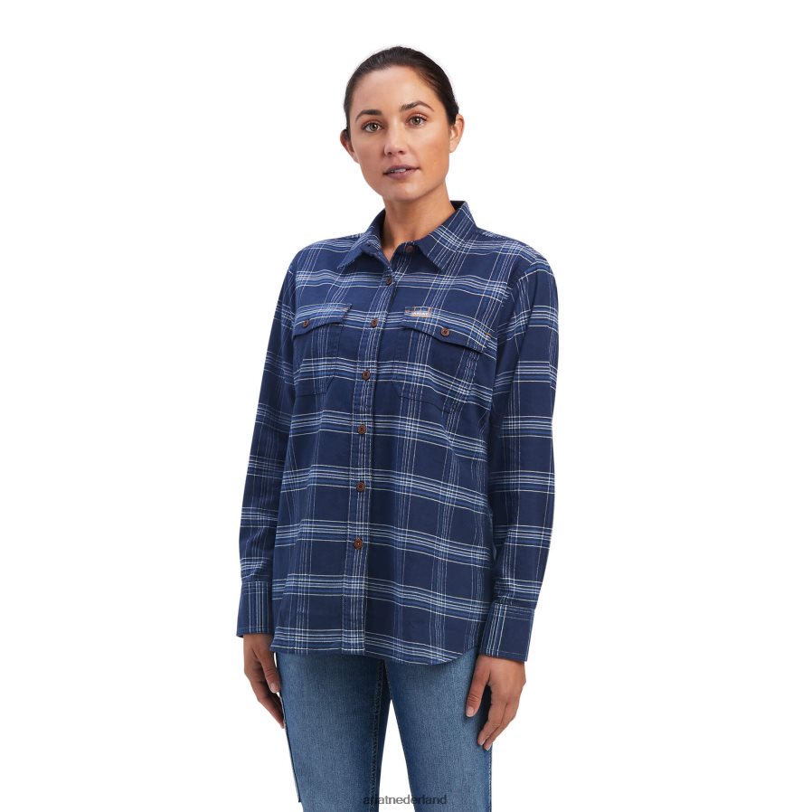 marine wapening flanellen durastretch werkoverhemd Ariat vrouwen topjes PJ26LN3150