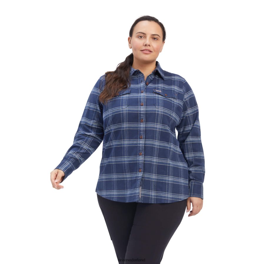 marine wapening flanellen durastretch werkoverhemd Ariat vrouwen topjes PJ26LN3150