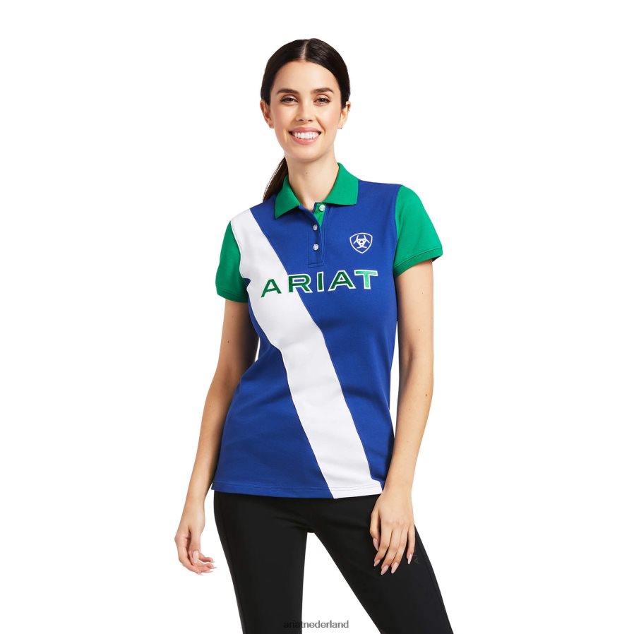 mazarine blauw/pooltafel taryn polo Ariat vrouwen topjes PJ26LN3206