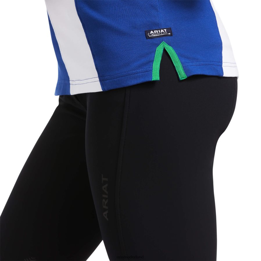 mazarine blauw/pooltafel taryn polo Ariat vrouwen topjes PJ26LN3206