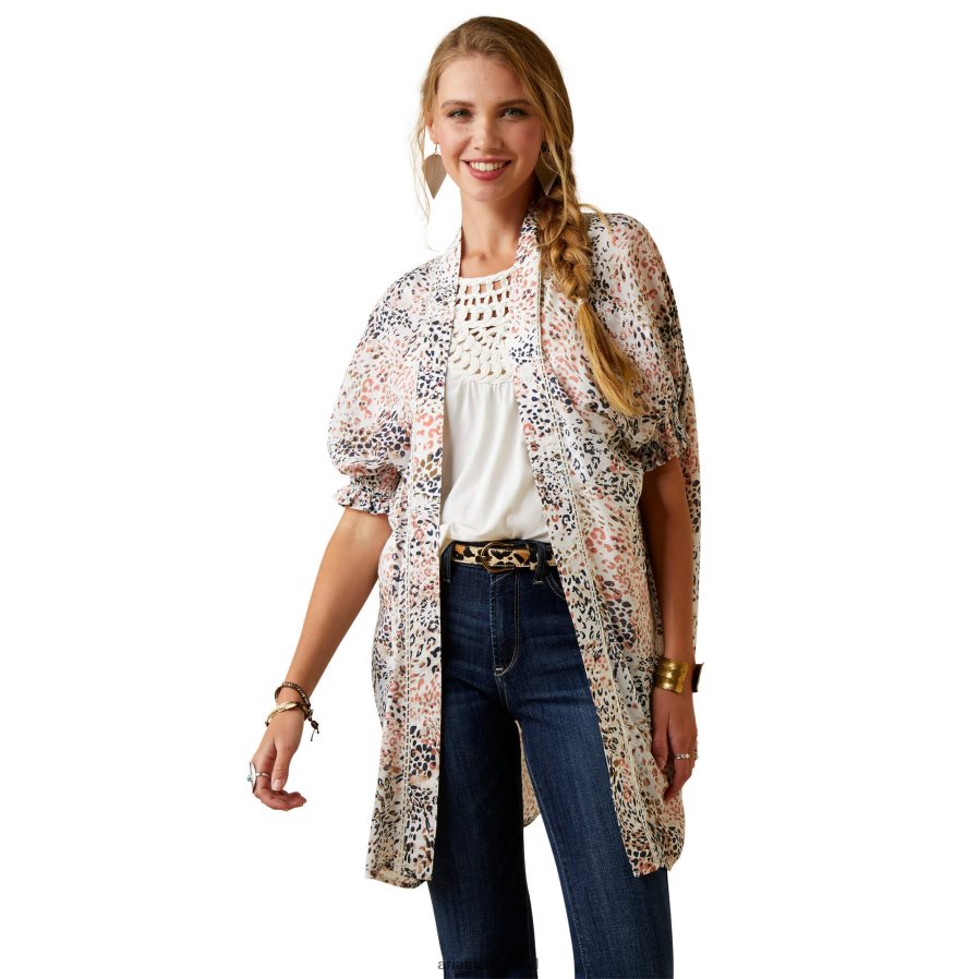 meerdere afdrukken zoete lente kimono omslagdoek Ariat vrouwen topjes PJ26LN3285