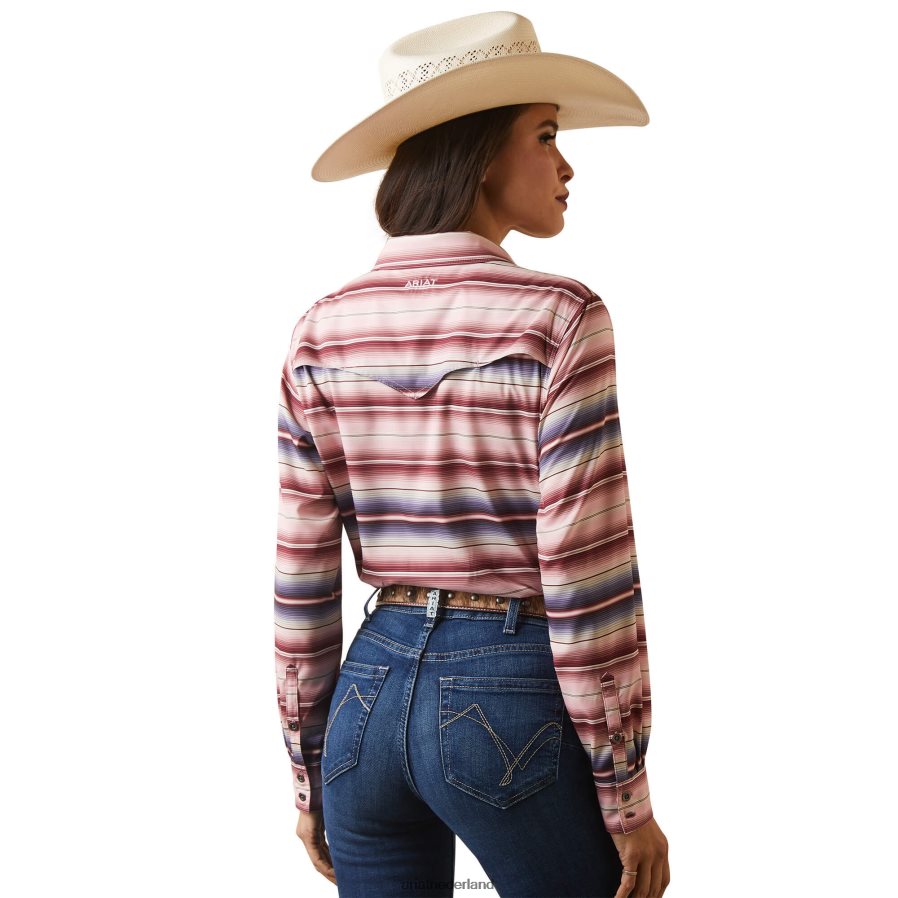 reata serape westelijk venttek stretchshirt Ariat vrouwen topjes PJ26LN3009