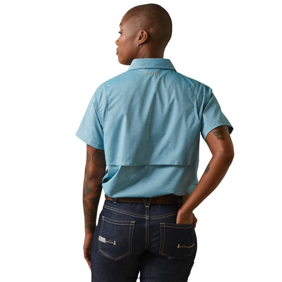 ridderspoor heide Van wapening gemaakt, stoer venttek durastretch werkshirt Ariat vrouwen topjes PJ26LN2990