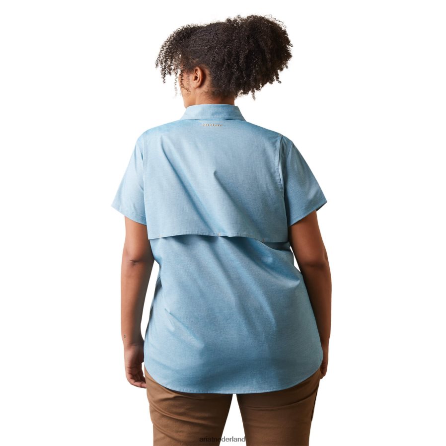 ridderspoor heide Van wapening gemaakt, stoer venttek durastretch werkshirt Ariat vrouwen topjes PJ26LN2990