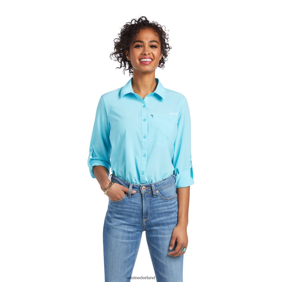 vrijgezellenknop venttek stretchshirt Ariat vrouwen topjes PJ26LN2776