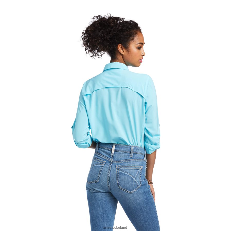 vrijgezellenknop venttek stretchshirt Ariat vrouwen topjes PJ26LN2776