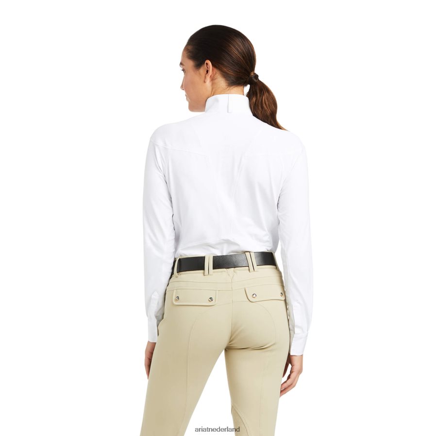 wit Kastanjebruin showshirt Ariat vrouwen topjes PJ26LN3703