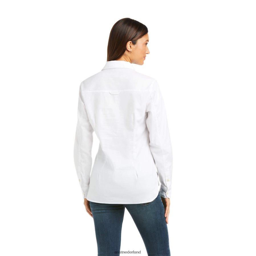 wit Loyola popover-shirt Ariat vrouwen topjes PJ26LN3267