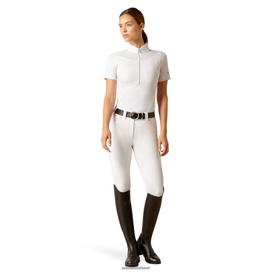 wit beklimming showshirt Ariat vrouwen topjes PJ26LN3673
