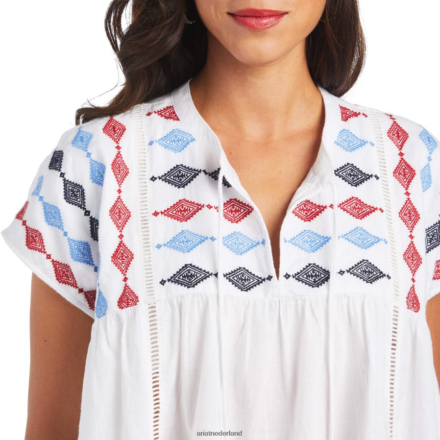 wit billie tuniek Ariat vrouwen topjes PJ26LN2831