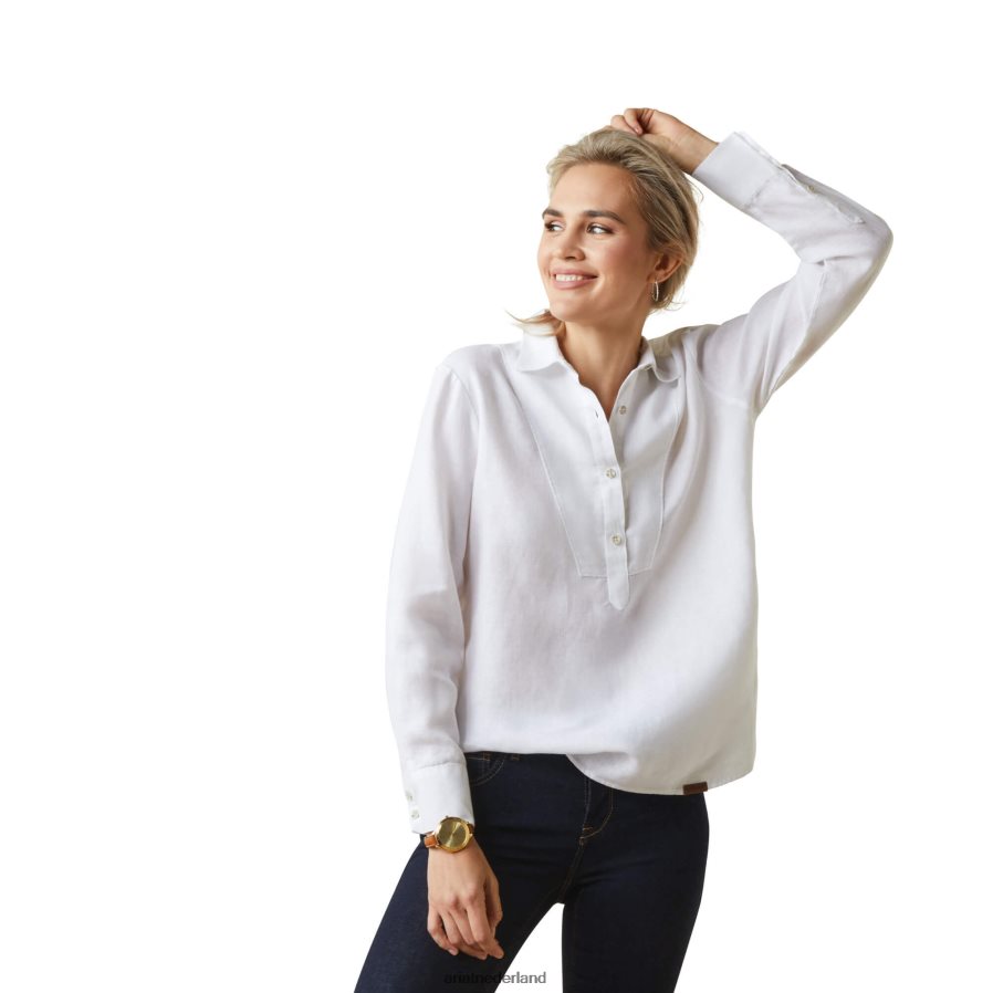 wit cazadero-blouse Ariat vrouwen topjes PJ26LN2761