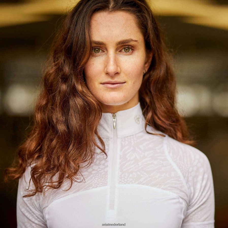 wit luchtweg showshirt Ariat vrouwen topjes PJ26LN3695