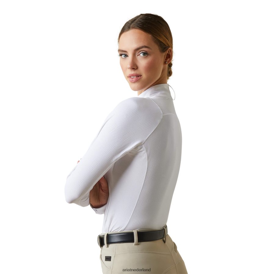 wit luxe showshirt Ariat vrouwen topjes PJ26LN3678