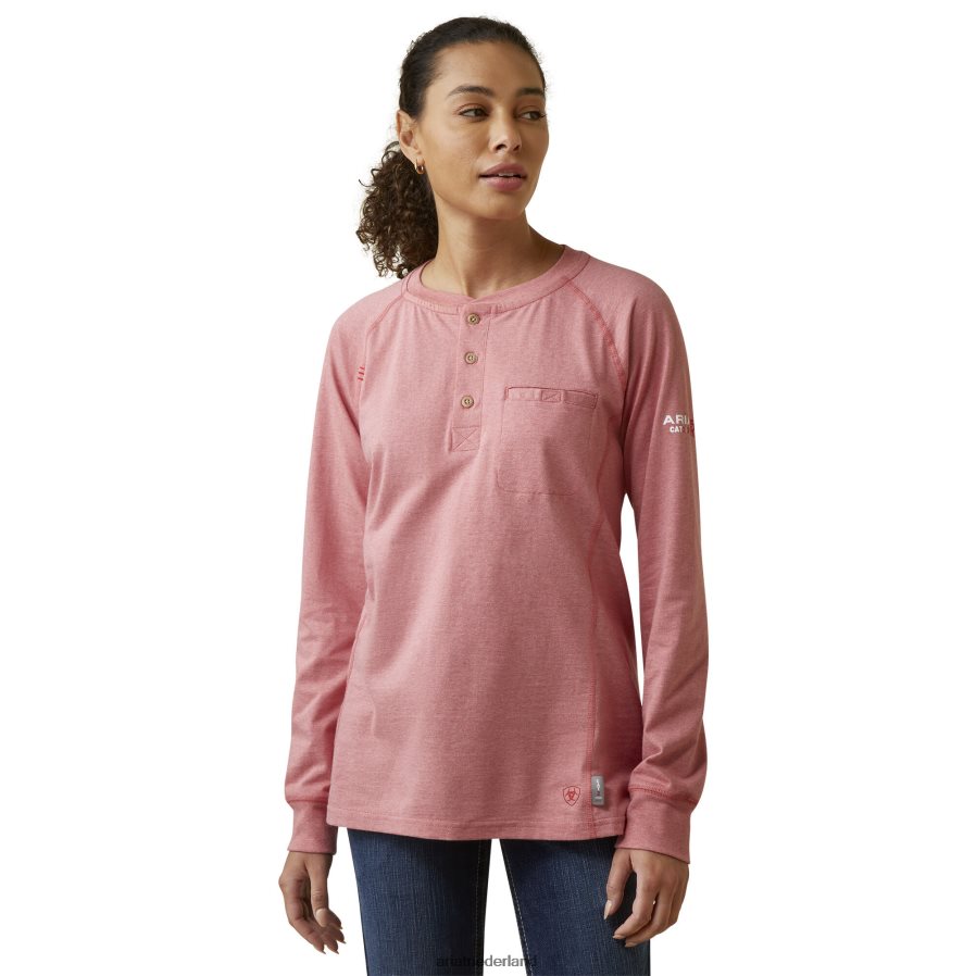 zonovergoten koraal van lucht henley Ariat vrouwen topjes PJ26LN3033
