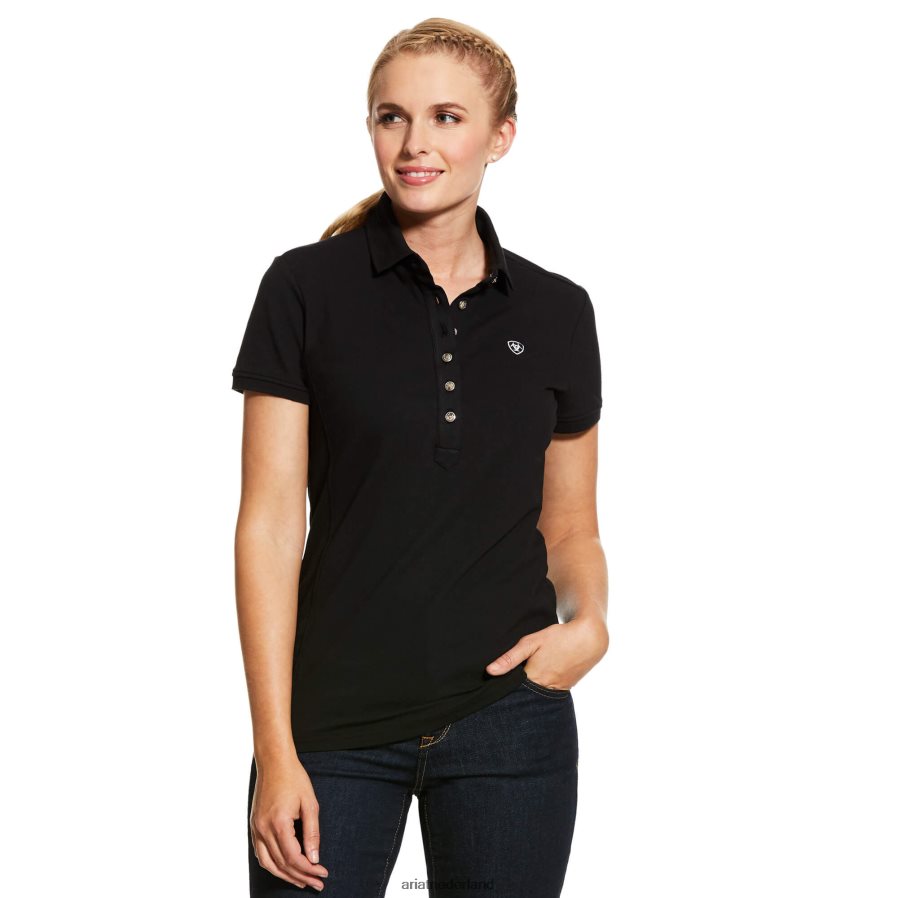 zwart prijs 2.0 poloshirt Ariat vrouwen topjes PJ26LN3084
