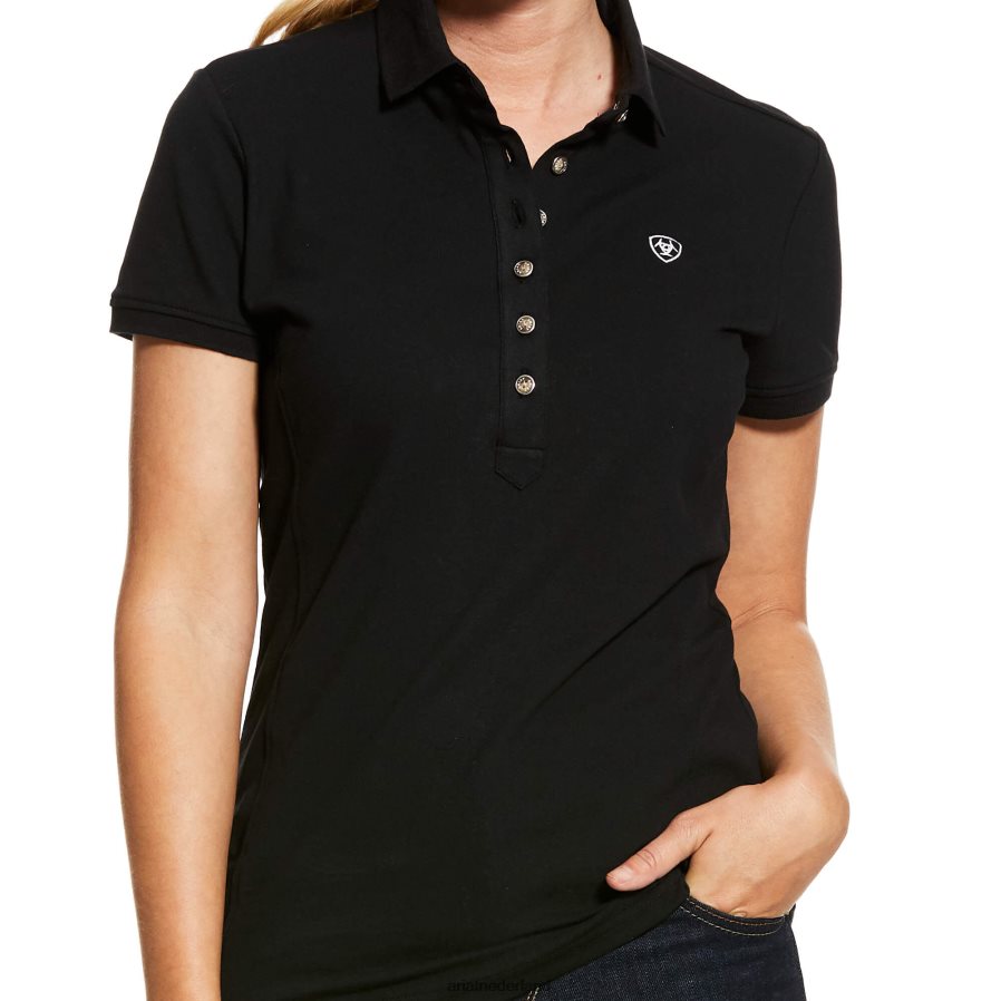 zwart prijs 2.0 poloshirt Ariat vrouwen topjes PJ26LN3084
