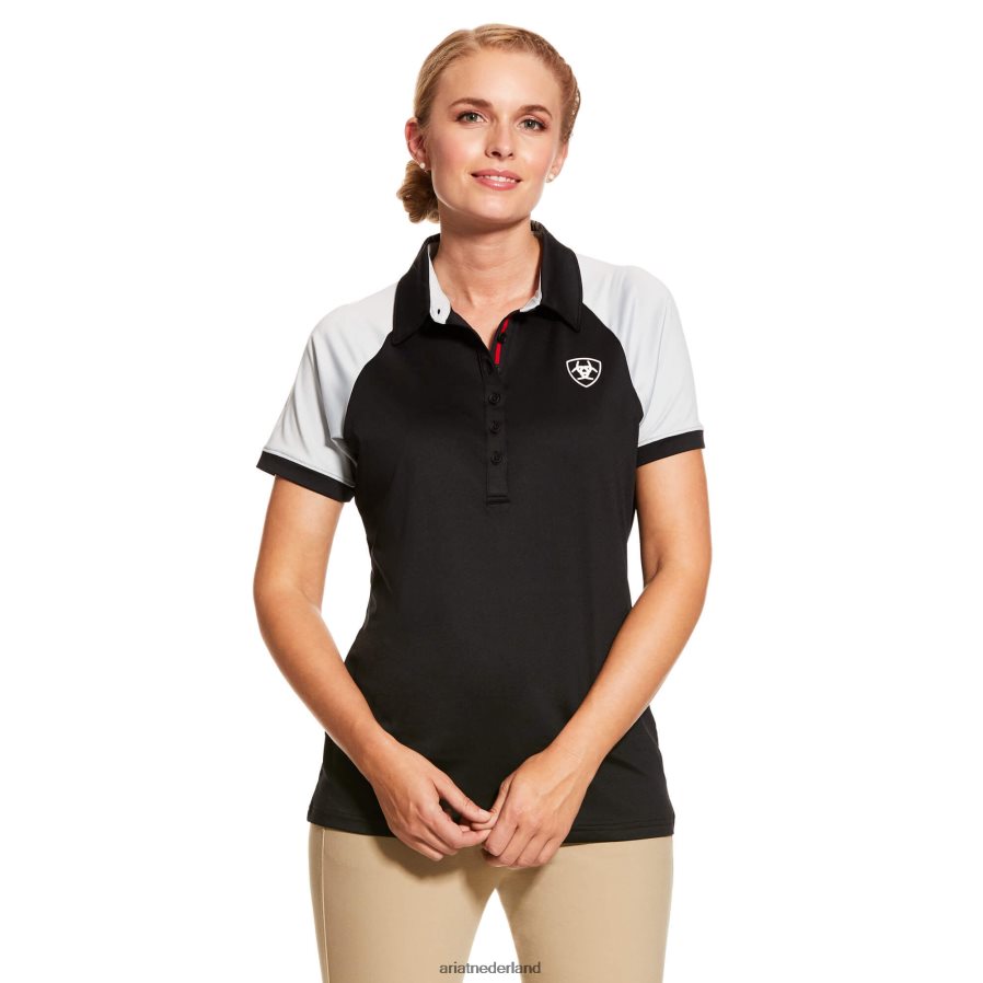 zwart team 3.0-polo Ariat vrouwen topjes PJ26LN3260