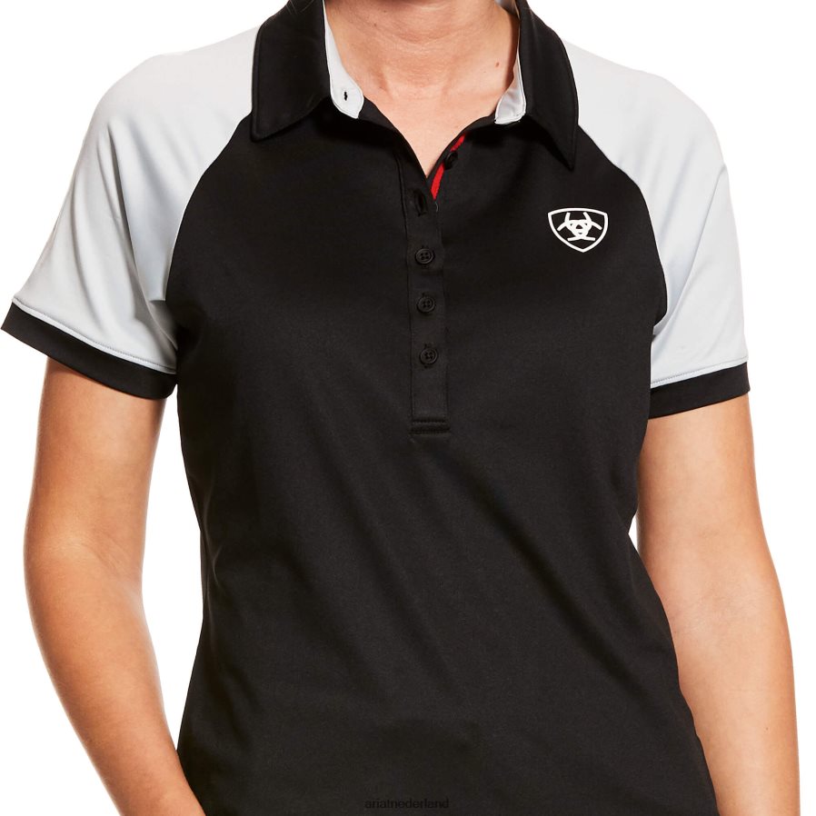zwart team 3.0-polo Ariat vrouwen topjes PJ26LN3260