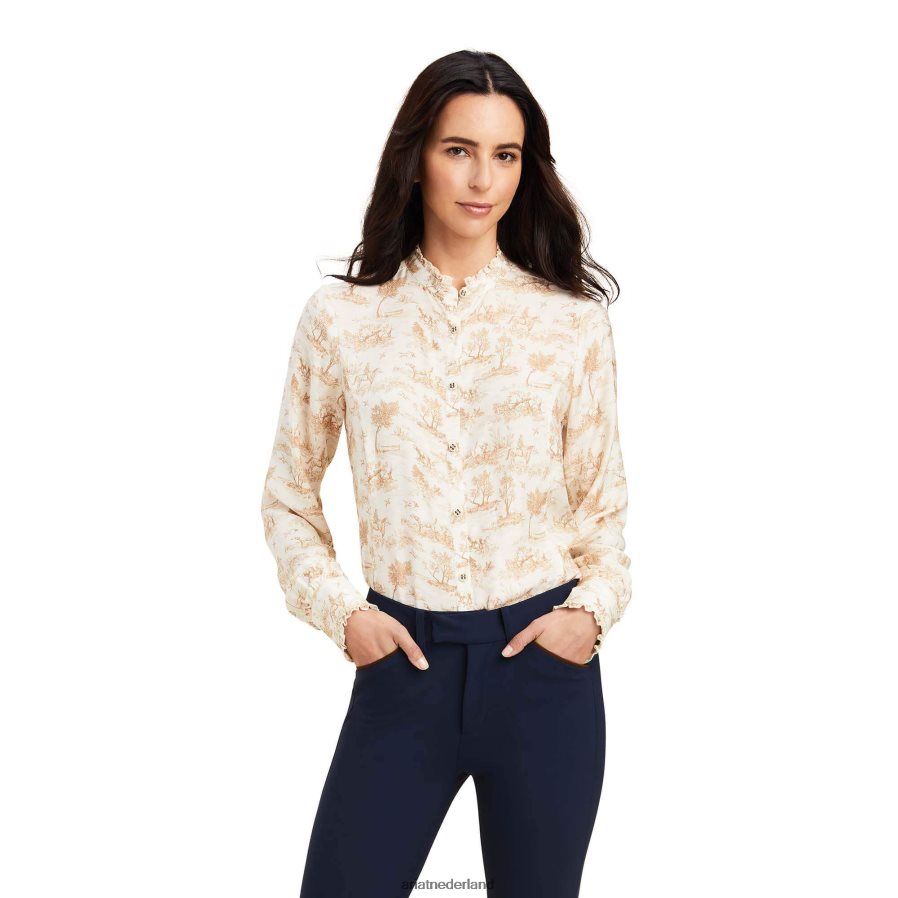zwoegen klaroen blouse Ariat vrouwen topjes PJ26LN3022
