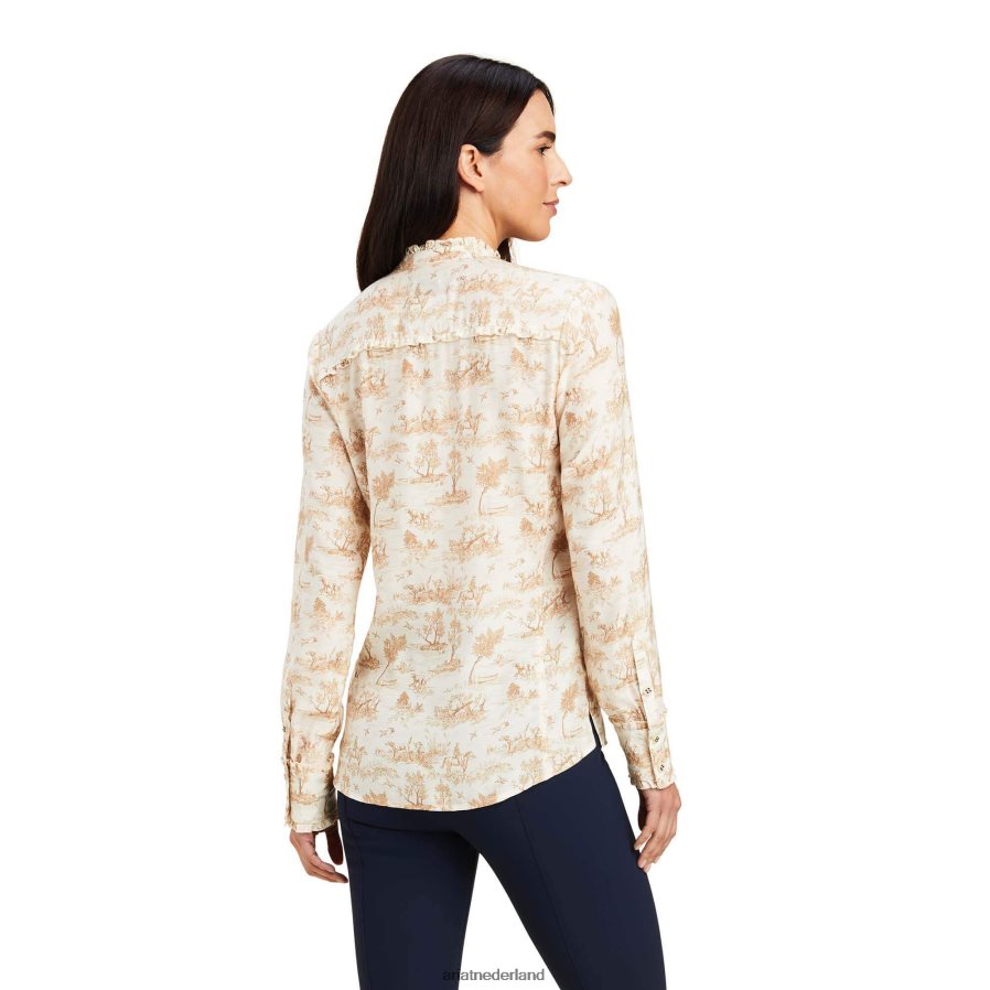 zwoegen klaroen blouse Ariat vrouwen topjes PJ26LN3022