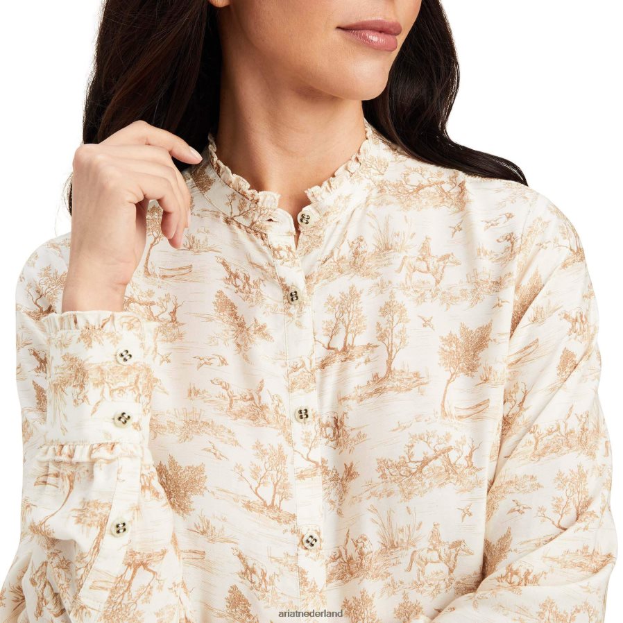 zwoegen klaroen blouse Ariat vrouwen topjes PJ26LN3022