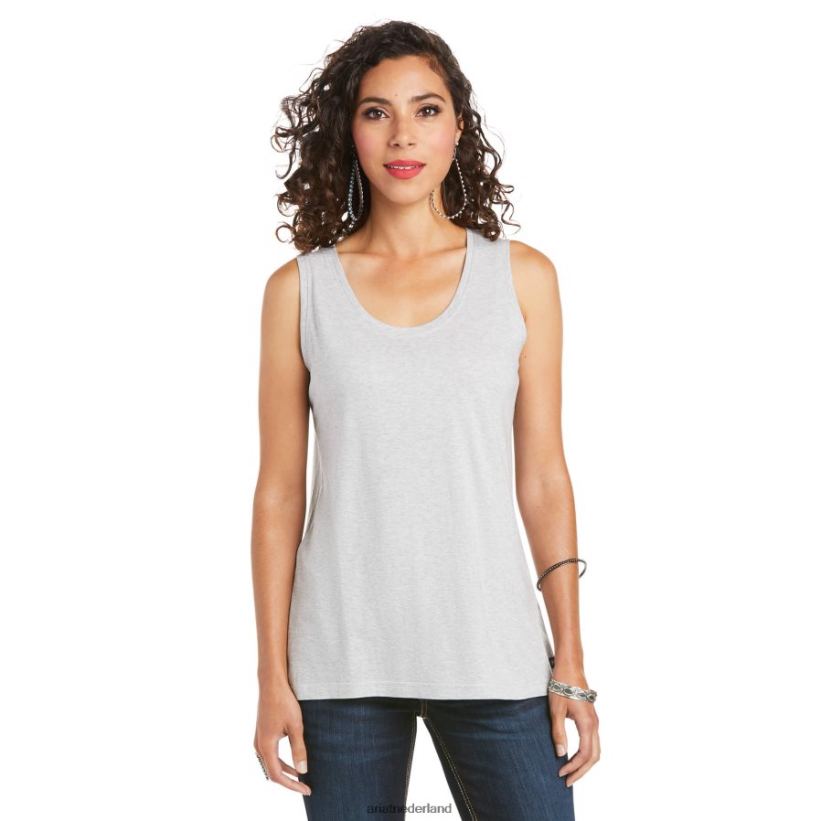 grijs gemêleerd element tank Ariat vrouwen topjes PJ26LN2905