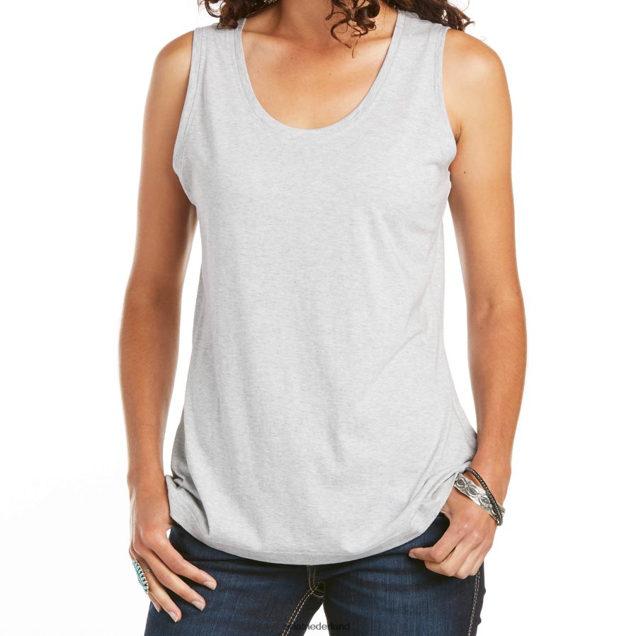 grijs gemêleerd element tank Ariat vrouwen topjes PJ26LN2905