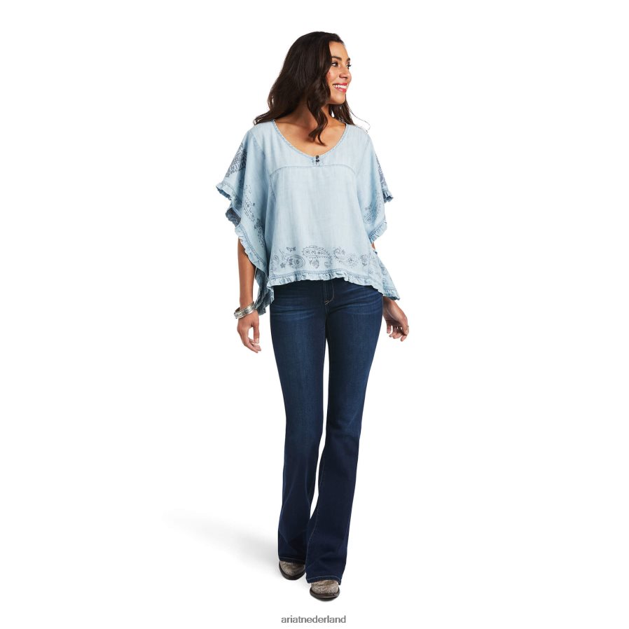 licht denimblauw Eden top Ariat vrouwen topjes PJ26LN2852