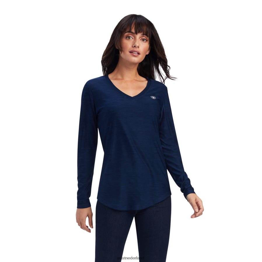marine laguna boven Ariat vrouwen topjes PJ26LN2828