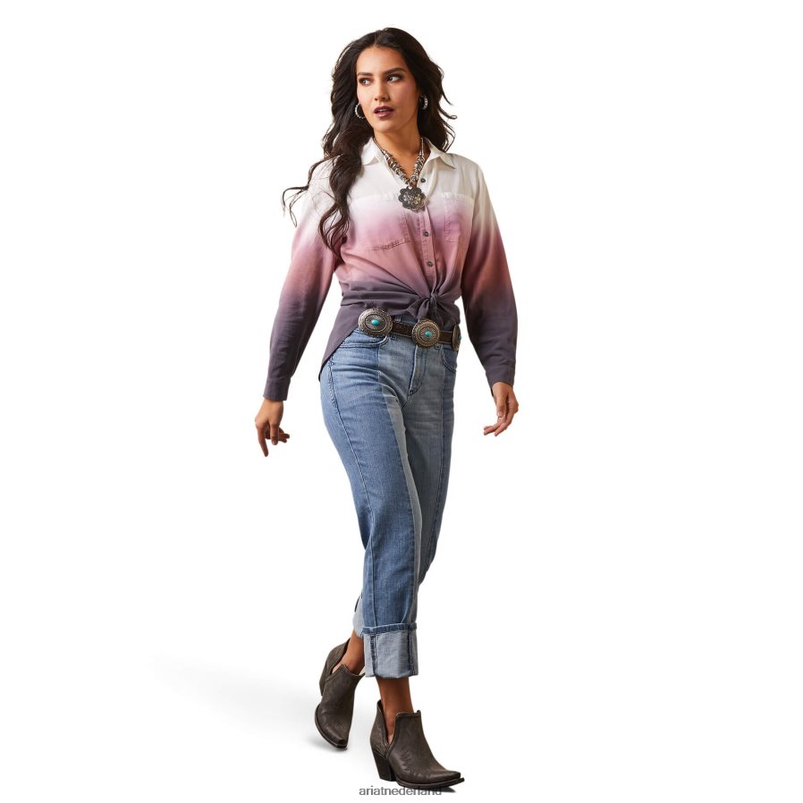 meerdere afdrukken bovenkant vervagen Ariat vrouwen topjes PJ26LN2758