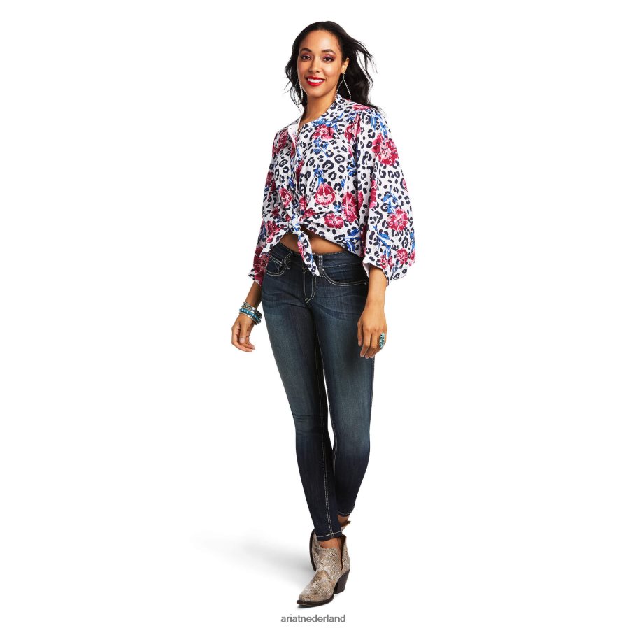 meerdere afdrukken gelukzaligheid bovenaan Ariat vrouwen topjes PJ26LN2958