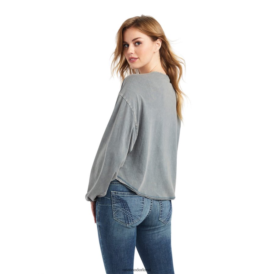 middernacht marine pinon henley-topje Ariat vrouwen topjes PJ26LN3113