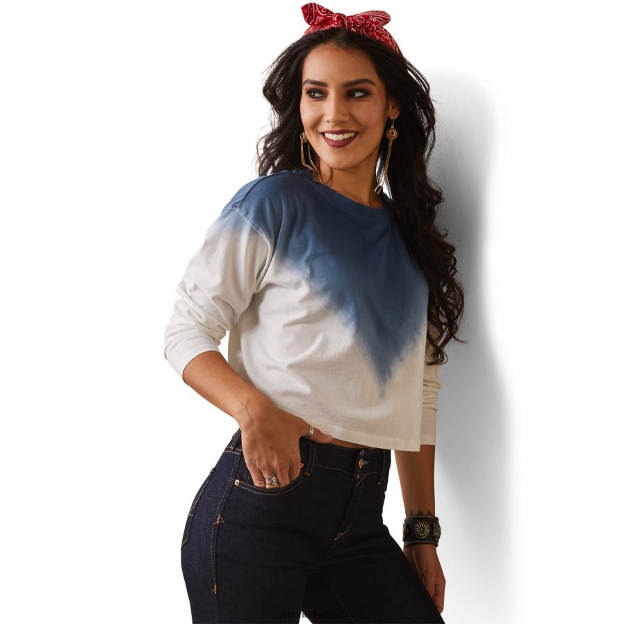 wit howdy ombre top Ariat vrouwen topjes PJ26LN3108