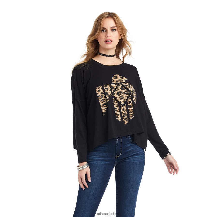 zwart jungle koningin top Ariat vrouwen topjes PJ26LN3239