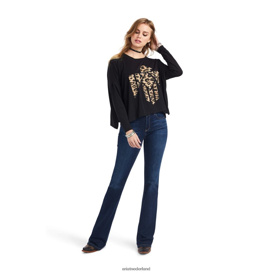 zwart jungle koningin top Ariat vrouwen topjes PJ26LN3239