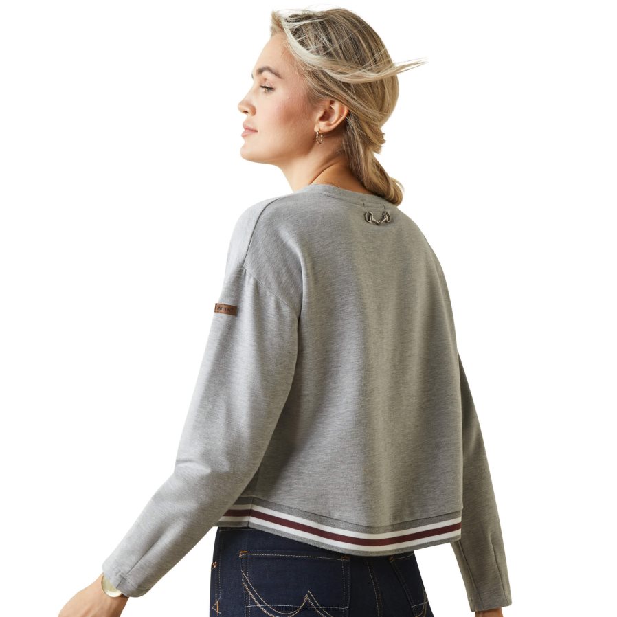 grijs gemêleerd Pacifica sweatshirt Ariat vrouwen topjes PJ26LN3351