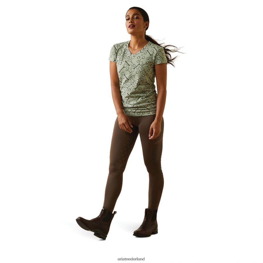 basilicum heide snaffle t-shirt Ariat vrouwen topjes PJ26LN3152