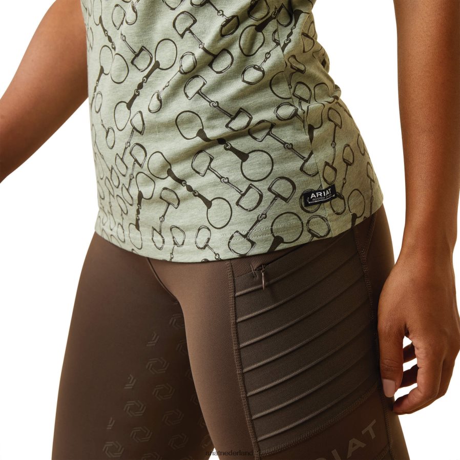 basilicum heide snaffle t-shirt Ariat vrouwen topjes PJ26LN3152