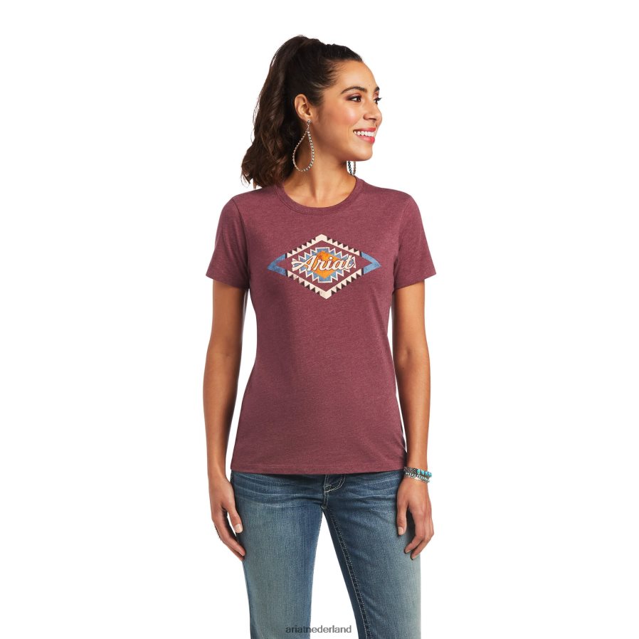 bordeaux heide sol t-shirt Ariat vrouwen topjes PJ26LN2867