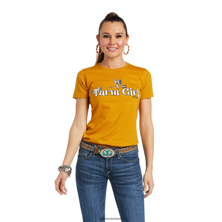 buckhorn heide boerenmeisje T-shirt Ariat vrouwen topjes PJ26LN2966