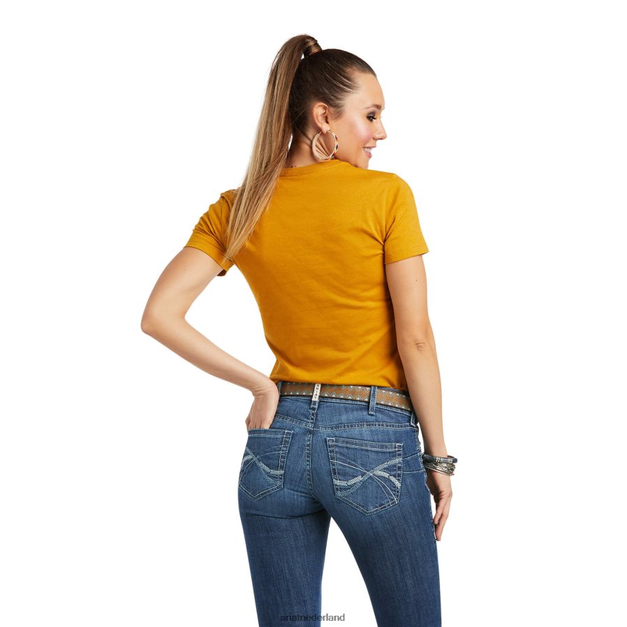 buckhorn heide boerenmeisje T-shirt Ariat vrouwen topjes PJ26LN2966