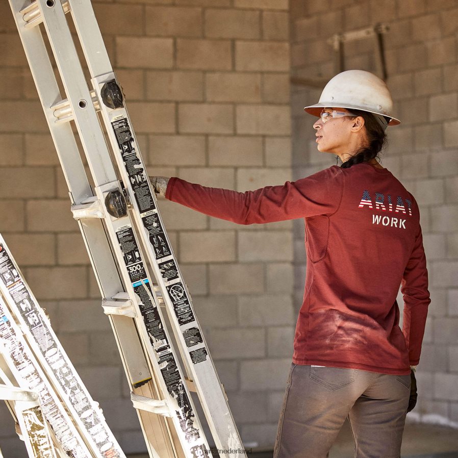 haven wapening workman usa logo t-shirt Ariat vrouwen topjes PJ26LN3237