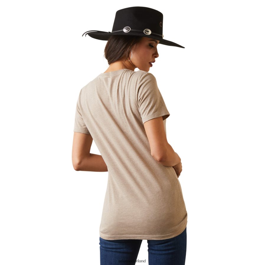 havermout heide vintage rodeo-shirt Ariat vrouwen topjes PJ26LN2804