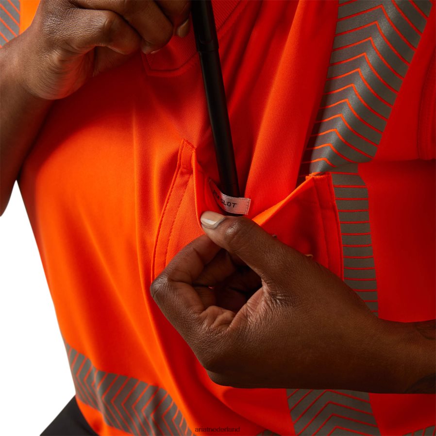 hoi vis oranje wapening signalisatie ansi t-shirt Ariat vrouwen topjes PJ26LN3161