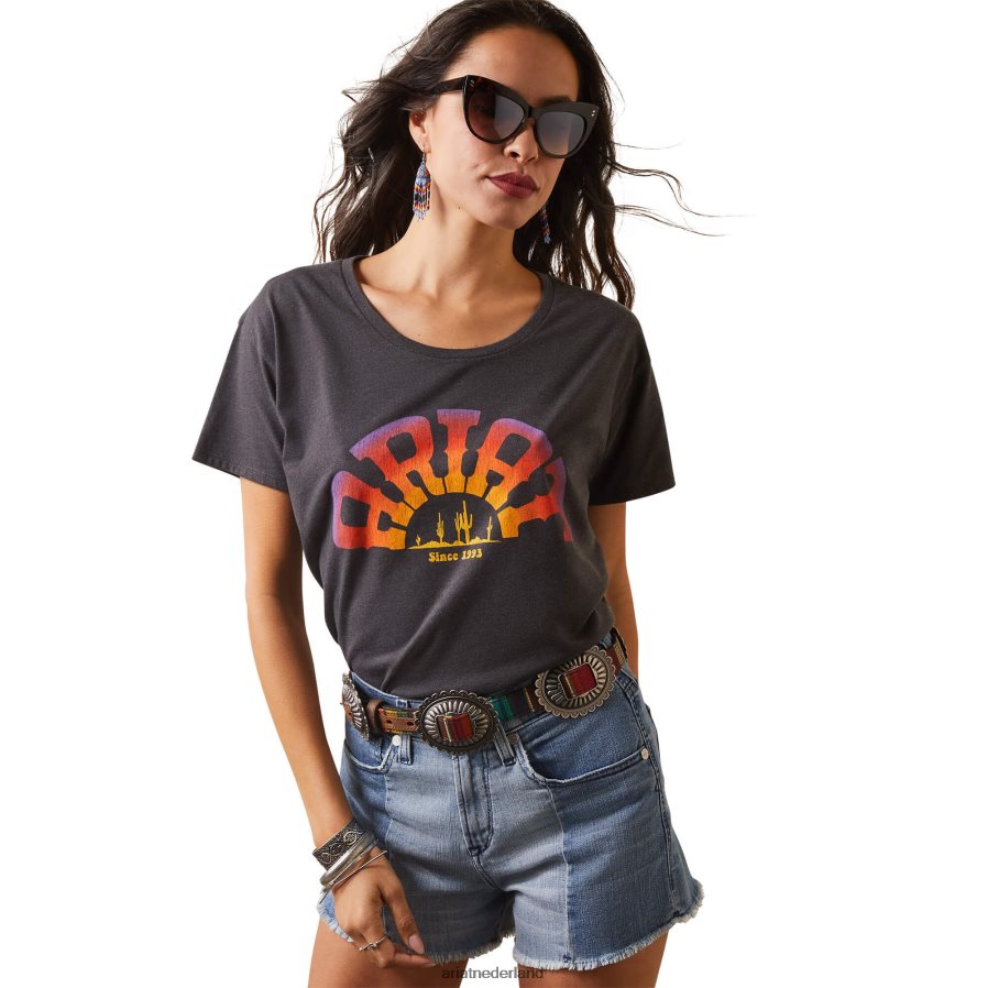 houtskool heide regenboog t-shirt Ariat vrouwen topjes PJ26LN2885