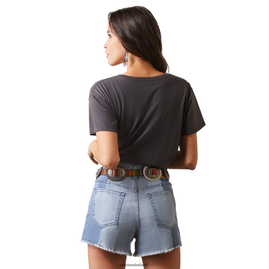 houtskool heide regenboog t-shirt Ariat vrouwen topjes PJ26LN2885