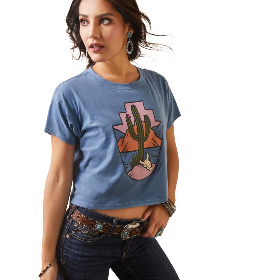 koperen blauw schat tee Ariat vrouwen topjes PJ26LN3098
