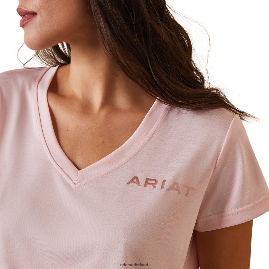 koraal bloost Topje met Laguna-logo Ariat vrouwen topjes PJ26LN3101