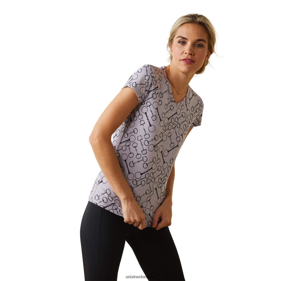 lavendel heide snaffle t-shirt Ariat vrouwen topjes PJ26LN3148